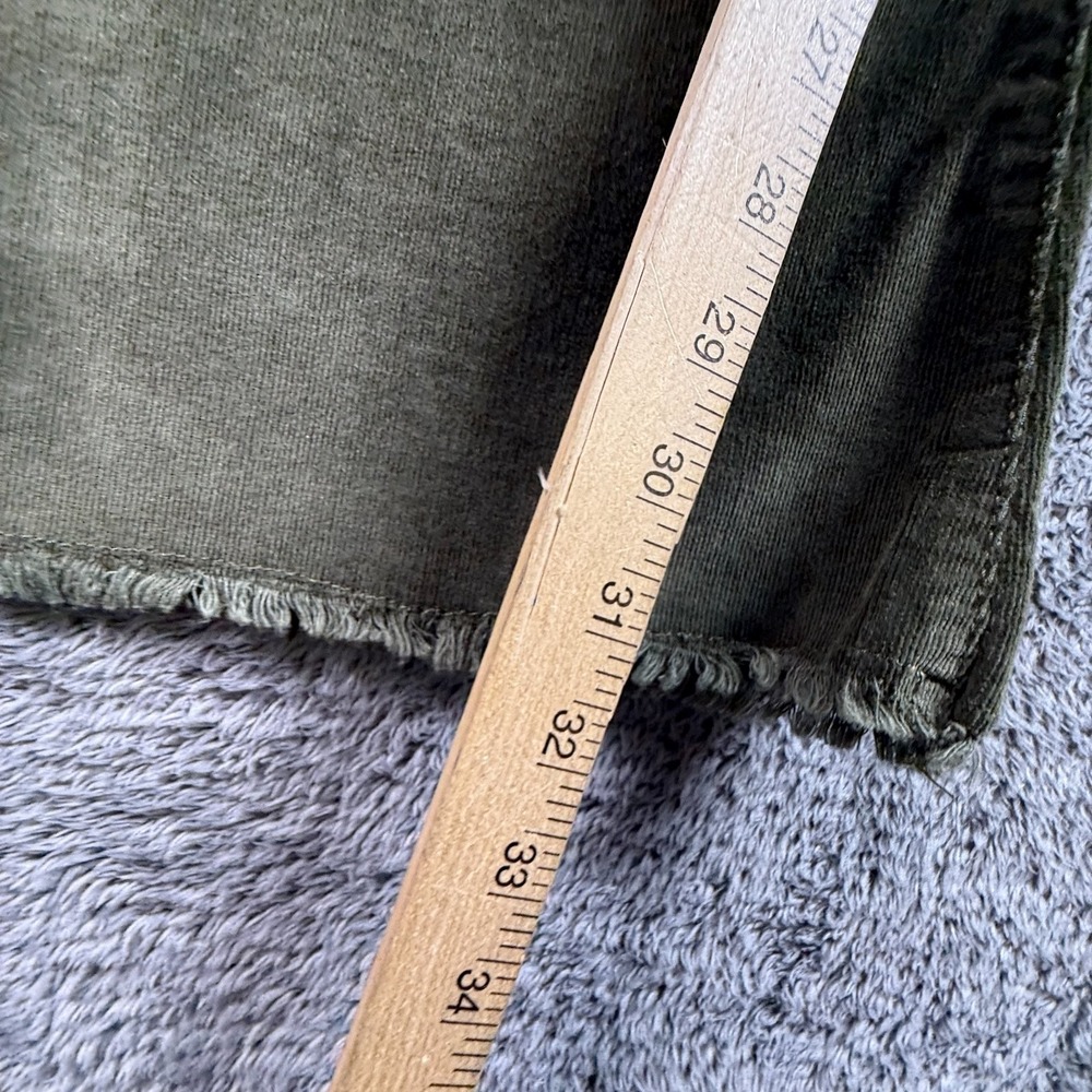 Celebrity Pink Fast Time Flare Corduroy Jeans 28x32 Womens Olive Green - Picture 6 of 9